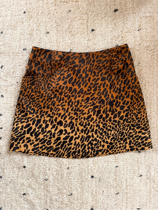 Ecote Dresses & Skirts - Ecote Leopard-Print Mini Skirt - Brown and Black